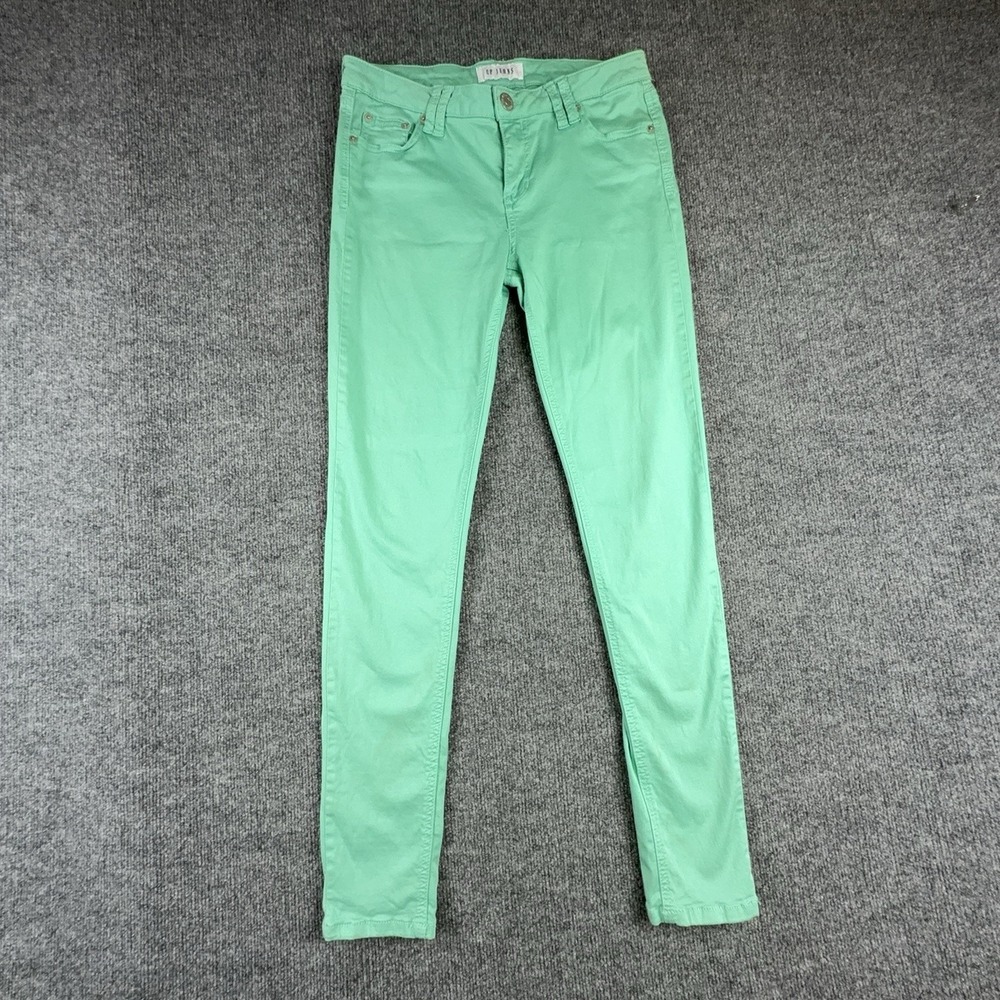 CP Jeans Juniors 9 Green Light Wash Low Rise Skinny Stretch Pants JJ20919Z35M